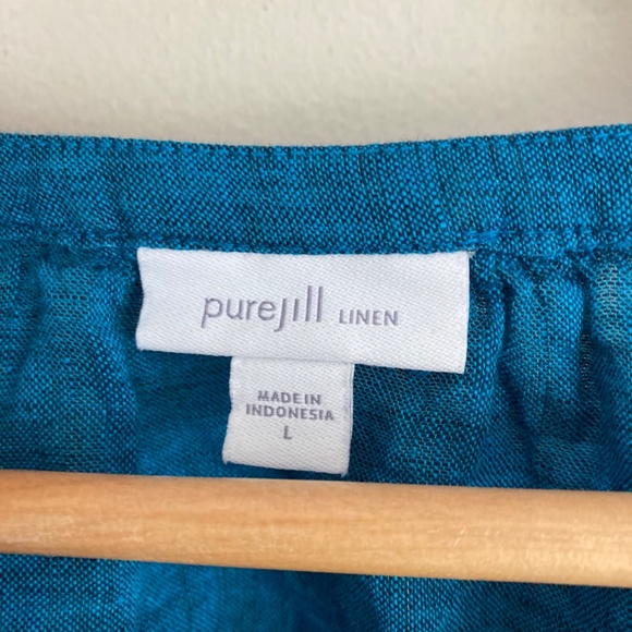Pure Jill J Jill linen top - Picture 2 of 7